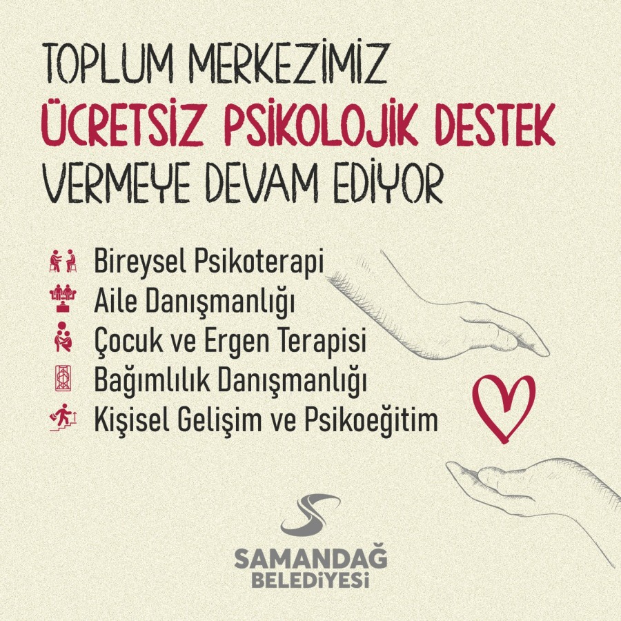 Samandağ Belediyesi’nden Ücretsiz Psikolojik Destek Hizmeti Devam Ediyor